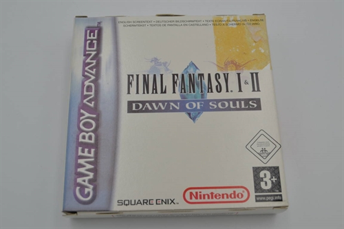 Final Fantasy 1 og 2 Dawn of souls - EUR - I æske - GameBoy Advance spil (B Grade) (Genbrug)